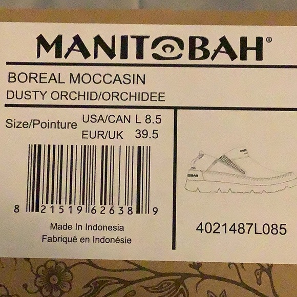 Manitobah moccasin boots size 8.5 dusty orchid - Picture 5 of 5